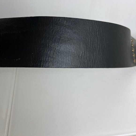 Lauren Ralph Lauren Womens Genuine Leather Black Double O Ring Belt S main image 6